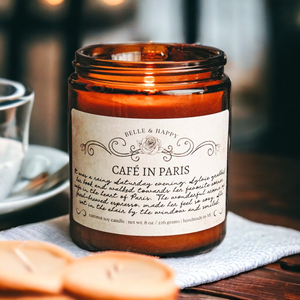 LANJO hot selling customized coffee scented soy wax amber color <b>candle</b> for home decoration accept custom logo and scent - Product Image 2