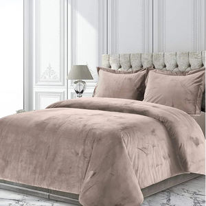 Ensemble de literie en velours sur mesure pour <span class=keywords><strong>lit</strong></span> king size, housse de couette d'hiver en gros - Product Image 4