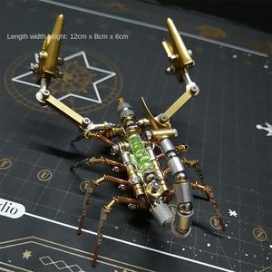 Modèle d'insecte mécanique punk, mantisse scorpion assemblée, modèle tridimensionnel, jouet créatif fait à la main, cadeau DIY - Product Image 2