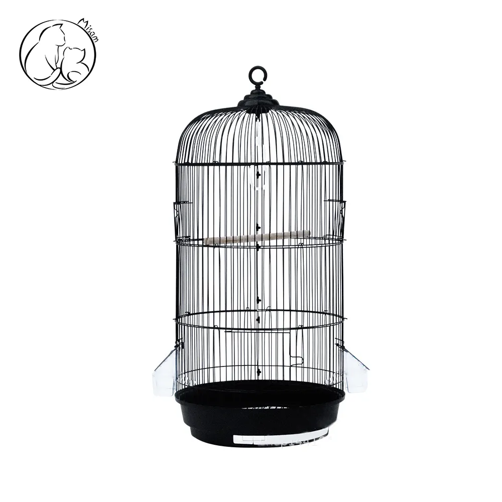 Misam Or Noir Blanc Couleur Voyage Inséparable Cage Stand Et Balançoire En Bois Intérieur Suspendu Classique Cage À Oiseaux Ronde