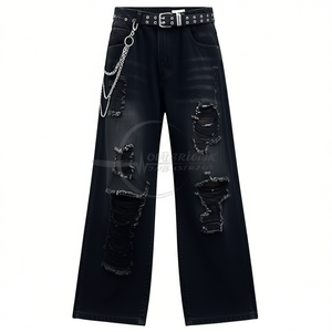 Wholesale Men Wide Leg Jeans <b>Pant</b> Breathable Quick Dry Men Wide Leg Jeans <b>Pant</b> In Adult Size <b>Pant</b> - Product Image 1