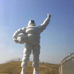 Statue de Modèle de <span class=keywords><strong>Pneu</strong></span> en Fibre de Verre de 1m de Hauteur, Personnalisée et Détailée, Anti-Décoloration, pour Décoration Extérieure de Jardin, Réaliste, pour Entreprise - Product Image 1