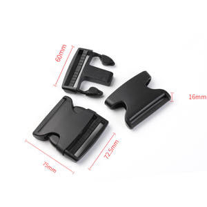 Cinturón de cuero al por mayor Hebilla de plástico Cinturón de sujeción de buena calidad Hebilla de plástico de liberación rápida resistente - Product Image 2