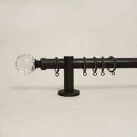 Rail de rideau moderne en acier au carbone, long, simple, diamètre 1 pouce, longueur personnalisable, accessoires décoratifs de luxe légers