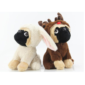ZONOBLE Peluche Creativo a Forma di Animale, <span class=keywords><strong>Cane</strong></span> Hippie, Bambola Pug dallo Zhejiang - Product Image 3