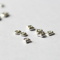 Perles d'espacement de forme irrégulière en argent sterling 925 en gros perles d'argent en vrac pour bricolage à la main Bracelet collier résultats