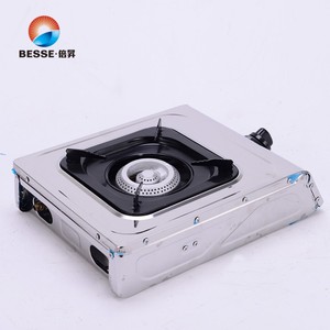 Cuisinière à gaz portable à brûleur unique en acier inoxydable, allumage manuel, utilisation facile pour hôtel, maison et extérieur - Product Image 3