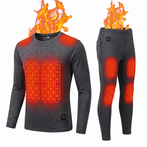 Ensemble de <span class=keywords><strong>sous</strong></span>-vêtements pour <span class=keywords><strong>homme</strong></span> personnalisé, chauffant électriquement, respirant, imperméable, léger, combinaison <span class=keywords><strong>thermique</strong></span> pour l'hiver, snowboard, plein air - Product Image 1