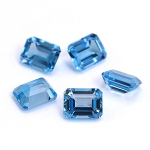 Pronto stock forma ottagonale smeraldo taglio pietre preziose sciolte <span class=keywords><strong>topazio</strong></span> blu svizzero naturale - Product Image 4