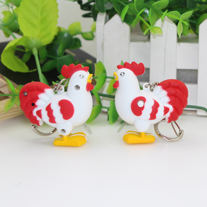 Bán Chạy Nhất 3D Nhựa <span class=keywords><strong>Rooster</strong></span> LED Light Crow Âm Thanh Keychain/Cock Đèn Pin Keychain Với Giọng Nói Cho Quà Tặng - Product Image 4