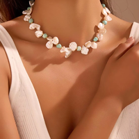 Collier à breloques en turquoise naturelle plaqué or, certifié CE ASTM REACH, bijoux de mode, cadeau tendance pour les fêtes