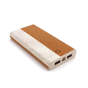 Cargador Portátil Ecológico de Paja de Trigo, Banco de Energía Inalámbrico de Corcho de 10000mAh con Logotipo Personalizado - Product Image 5