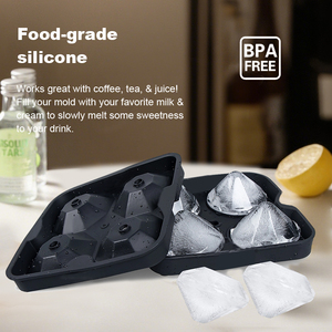 Plateau à glace <span class=keywords><strong>en</strong></span> diamant de qualité supérieure Moules à glace <span class=keywords><strong>en</strong></span> silicone <span class=keywords><strong>en</strong></span> forme de sphère Outils de crème glacée <span class=keywords><strong>pour</strong></span> pierres de <span class=keywords><strong>whisky</strong></span> - Product Image 3
