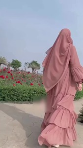 Custom Islam Fashion Women Modest <b>Dresses</b> <b>Long</b> Sleeve Abaya Muslim <b>Dress</b> Comfortable Solid Chiffon Dubai Abaya Summer Wear - Product Image 5