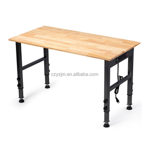 Bàn làm việc hạng nặng 48 inch với điều chỉnh chiều cao có thể tùy chỉnh kích thước và bàn làm việc bằng gỗ màu cho tủ dụng cụ - Product Image 1