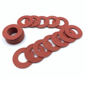 Red Steel Paper <b>Insulation</b> <b>Washers</b> Customizable Size Thickness High Heat Resistance For Electrical Applications - Product Image 2