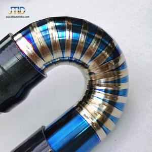 Kits d'admission d'air en alliage de titane JTLD et filtre à haut débit pour moteur BMW S58 G80 M3 G82 M4 G87 M2, montage frontal, argent bleu - Product Image 5
