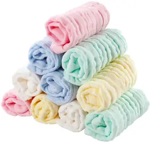 Natural Muslin Cotton Soft and Non-damaging Newborn Baby Face Towel Suitable for Sensitive Skin Handiness