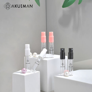 Ready to Ship 2ml 3ml 5ml 10ml Mini Refillable Glass Sample Vials Empty Clear Glass <strong>Perfume</strong> <strong>Spray</strong> <strong>Bottle</strong> and Box - Product Image 2