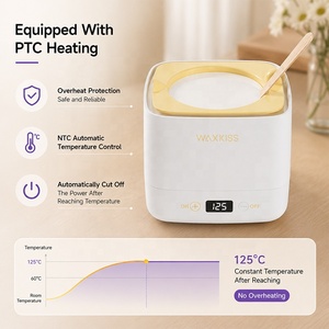 Chauffe-cire électrique portable 160 ml, directement de l'usine, avec écran numérique et protection contre la surchauffe pour l'épilation - Product Image 4