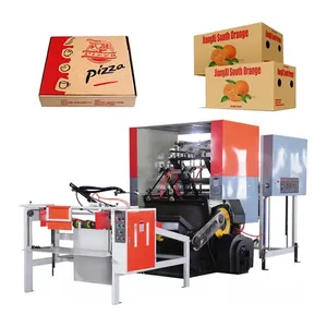 Carton Box Die Cutter Corrugated Cardboard Die Cutting Creasing Rigid Paper Board Semi Automatic Box Making Machine