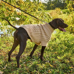 เสื้อสเวตเตอร์แบบสวมหัวสำหรับสุนัขถักแบบสวมหัวเสื้อสเวตเตอร์เนื้อนุ่มสำหรับฤดูหนาวออกแบบได้ตามต้องการ - Product Image 6