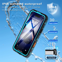 SHELLBOX Magnetic IP68 Tahan Air TPU+PC+PET  Casing Ponsel Kristal Bening dengan Tali Gantungan untuk iPhone 17 16 15 Pro Max