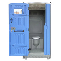 Toilettes mobiles portables en plastique HDPE, personnalisables pour les chantiers de construction, les camps de travail et les événements