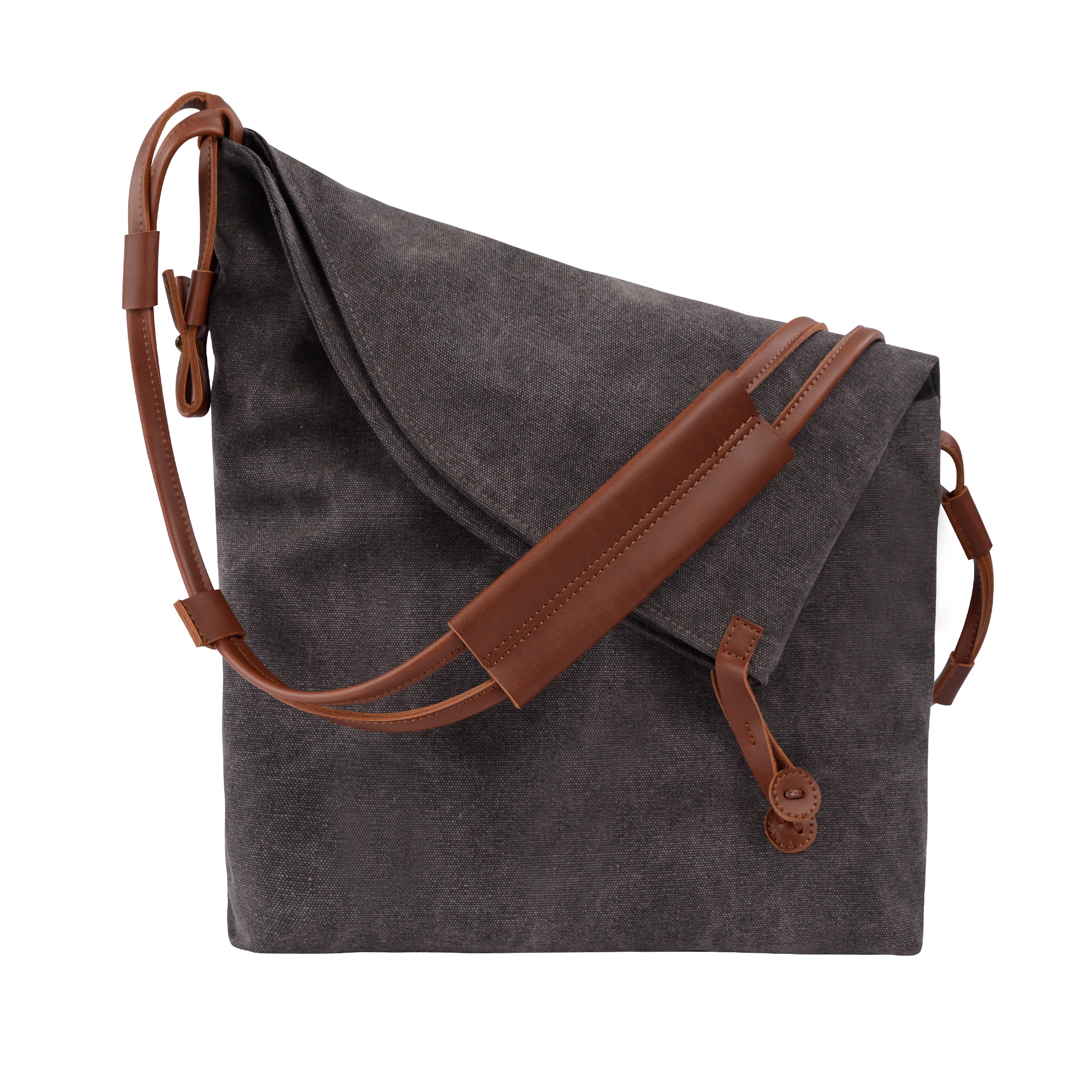 Canvas Cross Body Bag Durable Sling Shoulder Bag