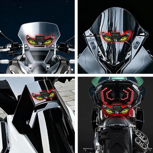 LBT Solar LED Plastic Devil Eye Freestanding <b>Car</b> <b>Ornament</b> Rear Windshield Decorative Light Auto Atmosphere Supply - Product Image 6