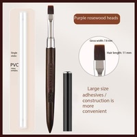 Professionnel Nail Art Design Pinceaux Manche En Bois De Santal Ongles Photothérapie Stylo Art Outils Gel Constructeur Brosses Extension Dessin Stylo
