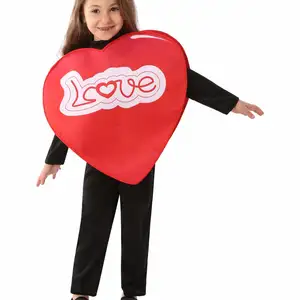 Children's Love Cosplay Character Dress Up Party Festival School Performance Valentine's Day Costume For Girl