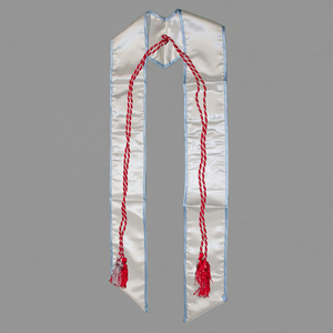 ผ้าเรยอนถักสองสีมีพู่ประดับมหาวิทยาลัยสำหรับวันเรียนจบ68" - Product Image 1