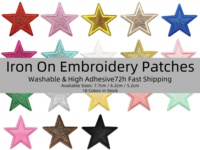 En stock, patchs brodés à repasser, patchs adhésifs à chaud pour vêtements, veste, chapeau, sac, décoration DIY, livraison en 72h