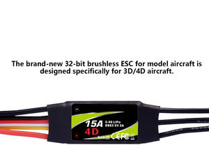 Contrôleur de moteur sans balais Mantis Slim 15A G2 4S ESC SBEC pour modèle RC, drone 3D-4D, aile fixe à hélices cannelées CW CCW, Lipo Alloy - Product Image 5