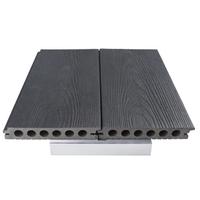Échantillon Gratuit - Nouveau Revêtement de Terrasse Extérieur en Composite Coextrudé, Couleur Teck, Antidérapant, Étanche et Résistant aux UV, 140*23mm