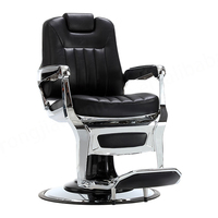 Chaise de barbier en cuir PU de style antique Offre Spéciale Chaise de salon tout usage pour salon de coiffure rétro avec logo de personnalisation de boîte rotative
