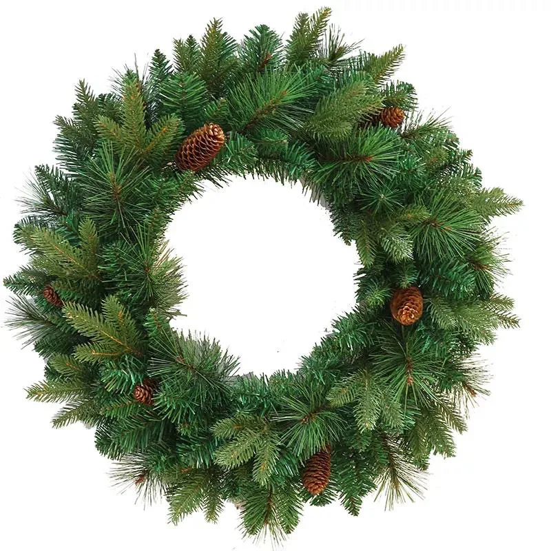 New style promotional PVC artificial Christmas wreath/garland for Christmas festive & party supplies