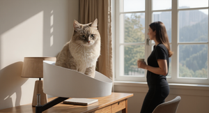 Vente en gros de meubles pour animaux de compagnie | Lit de bureau pour chat avec rotation à 360 ° | Perchoir de chat réglable en acier inoxydable pour bureau de travail - Product Image 4