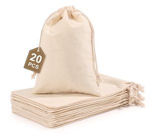 Custom Cotton <b>Drawstring</b> Pouch <b>Bag</b> Organic Cotton Gift Jewelry Packaging <b>Bag</b> Eco-Friendly Storage Gift <b>Bag</b> for Party Favor - Product Image 2