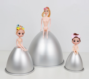<span class=keywords><strong>Moule</strong></span> à gâteau en mousseline de soie en alliage d'aluminium de tailles multiples <span class=keywords><strong>Moule</strong></span> à pâtisserie antiadhésif en forme de robe de <span class=keywords><strong>princesse</strong></span> - Product Image 6
