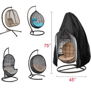 Cubierta impermeable de tela Oxford 210D para <span class=keywords><strong>silla</strong></span> <span class=keywords><strong>colgante</strong></span> al aire libre transfronterizo para productos de <span class=keywords><strong>Amazon</strong></span> con cremallera, Columpio de cáscara de huevo para polvo - Product Image 5