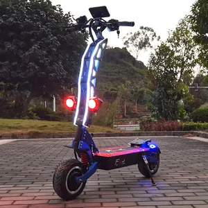 Powerful 60V 72V 6000W 7000W Dual Motor 11inch Fat On Road Tire Electric Scooters Foldable Wholesale 2wheels Scooter For Adult