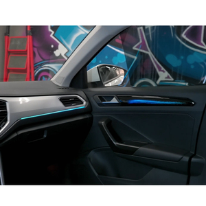 Luxury Symphony Car Ambient <b>Light</b> for Volkswagen <b>T</b>-ROC Interior LED Strip Acrylic Fiber Optic Lighting Kit Factory Sale - Product Image 2