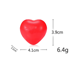 Pelotas Antiestrés de PU en Forma de Corazón Rojo, Personalizadas con Logotipo, al por Mayor, para Niños y Niñas - Product Image 3