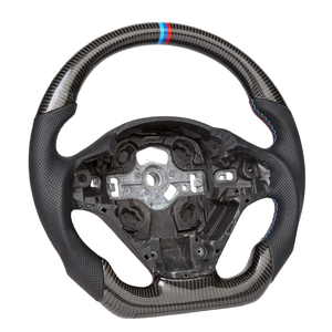 Volante de Coche Personalizado con Costuras de Cuero y Fibra de Carbono para <span class=keywords><strong>BMW</strong></span> Serie 5 F30 525 530 520 Serie G - Product Image 2