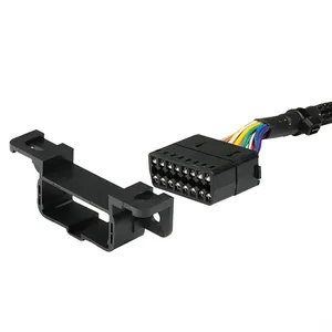 Factory Black Obdii Obd OBD2 16 Pin Split Splitter OBD Y Cable