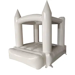 Pure White Jumping Inflatable Bounce House Bouncy Castle Với Slide Đối Với Trẻ Em Ngoài Trời Sử Dụng Tiệc Cưới Sử Dụng - Product Image 3