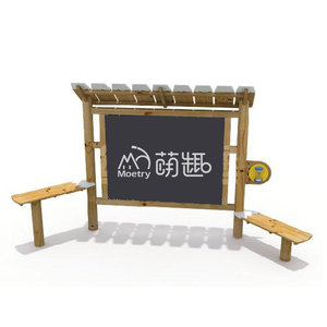 Moetry préscolaire extérieur Art salle <span class=keywords><strong>de</strong></span> classe équipement en bois Table à dessin Art chevalet peinture conseil pour enfants école éducation utilisation - Product Image 6