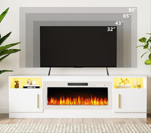 <span class=keywords><strong>Chimenea</strong></span> Tv Stand Ward Wind Fire Light Ajustable Cierre suave <span class=keywords><strong>Puerta</strong></span> RGB Light Mail Package - Product Image 1
